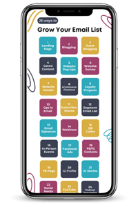 25 ways to grow email list info