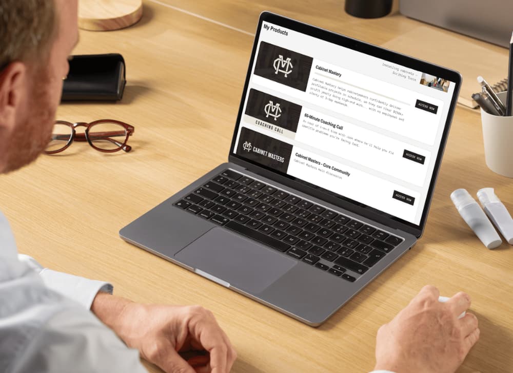 Kajabi Course Example - Cabinet Mastery 2