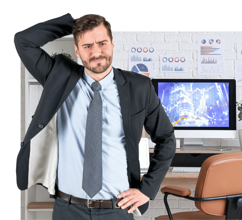 stressed business man