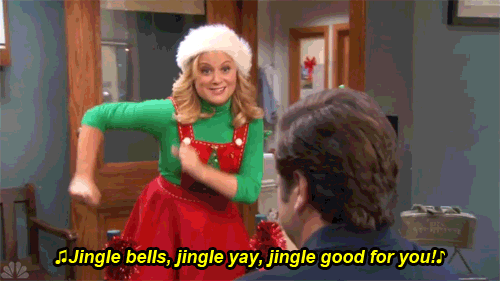 full of holiday spirit