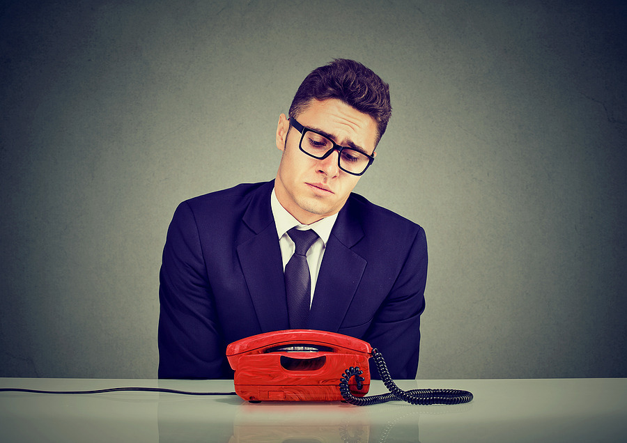 waiting for the phone to ring