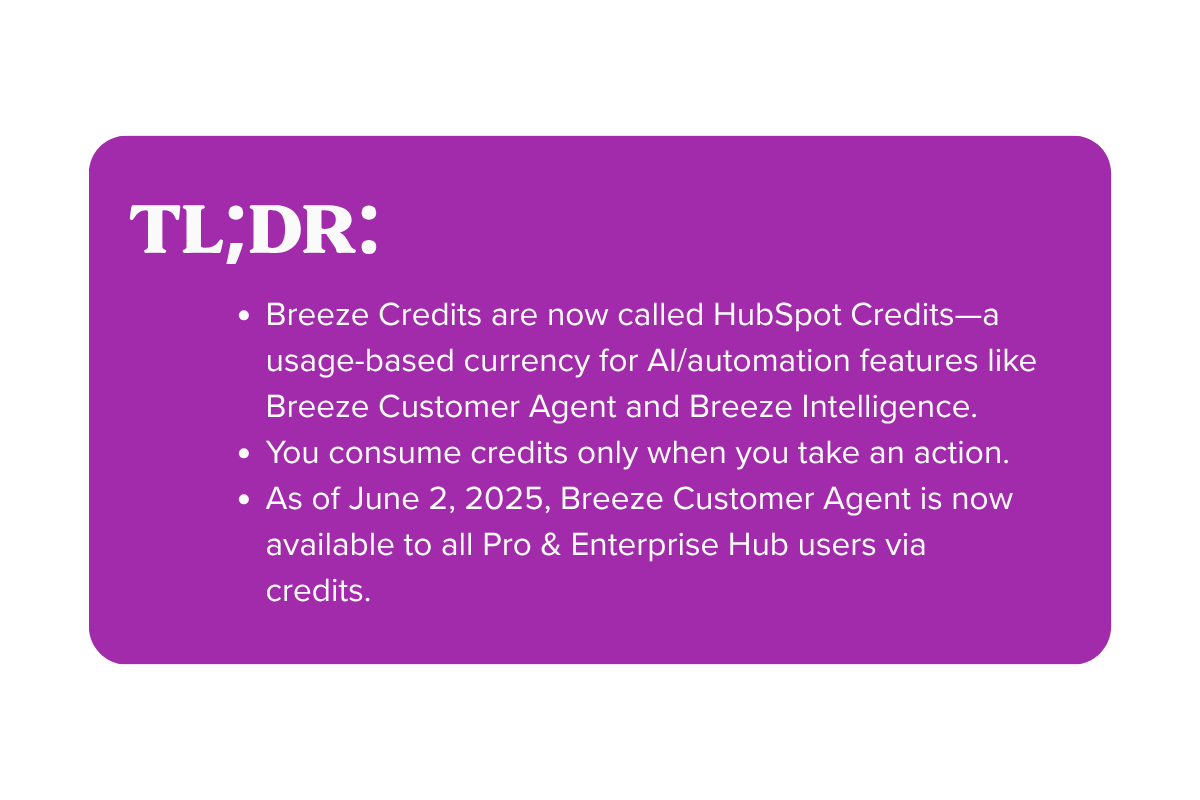 HubSpot Credits
