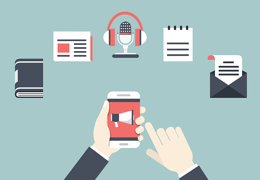 use varied forms of content